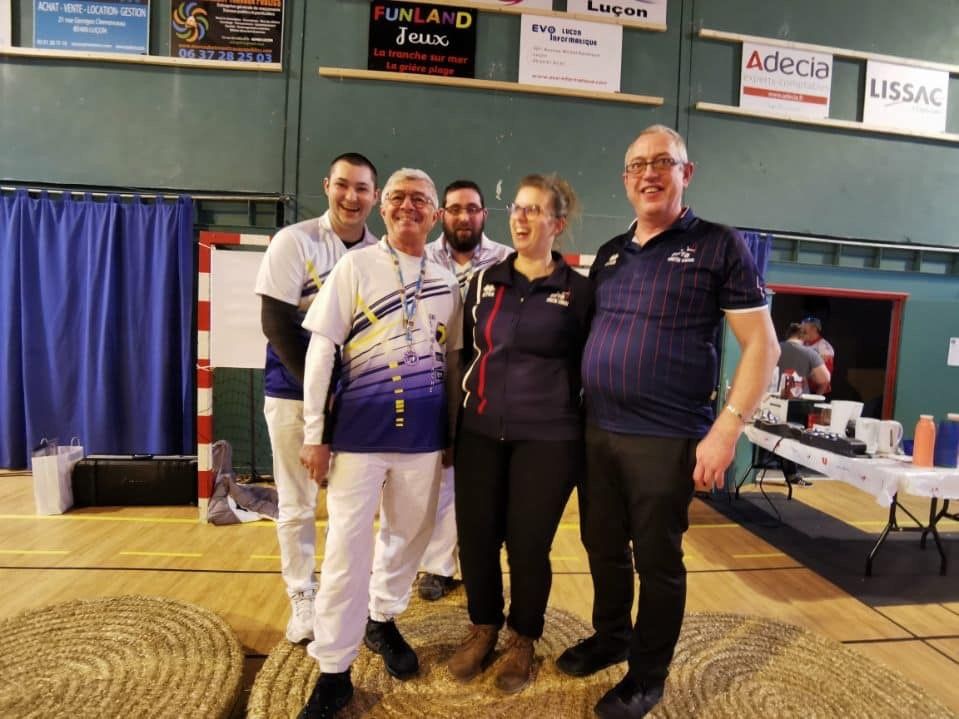 Résultats au championnat de Vendée